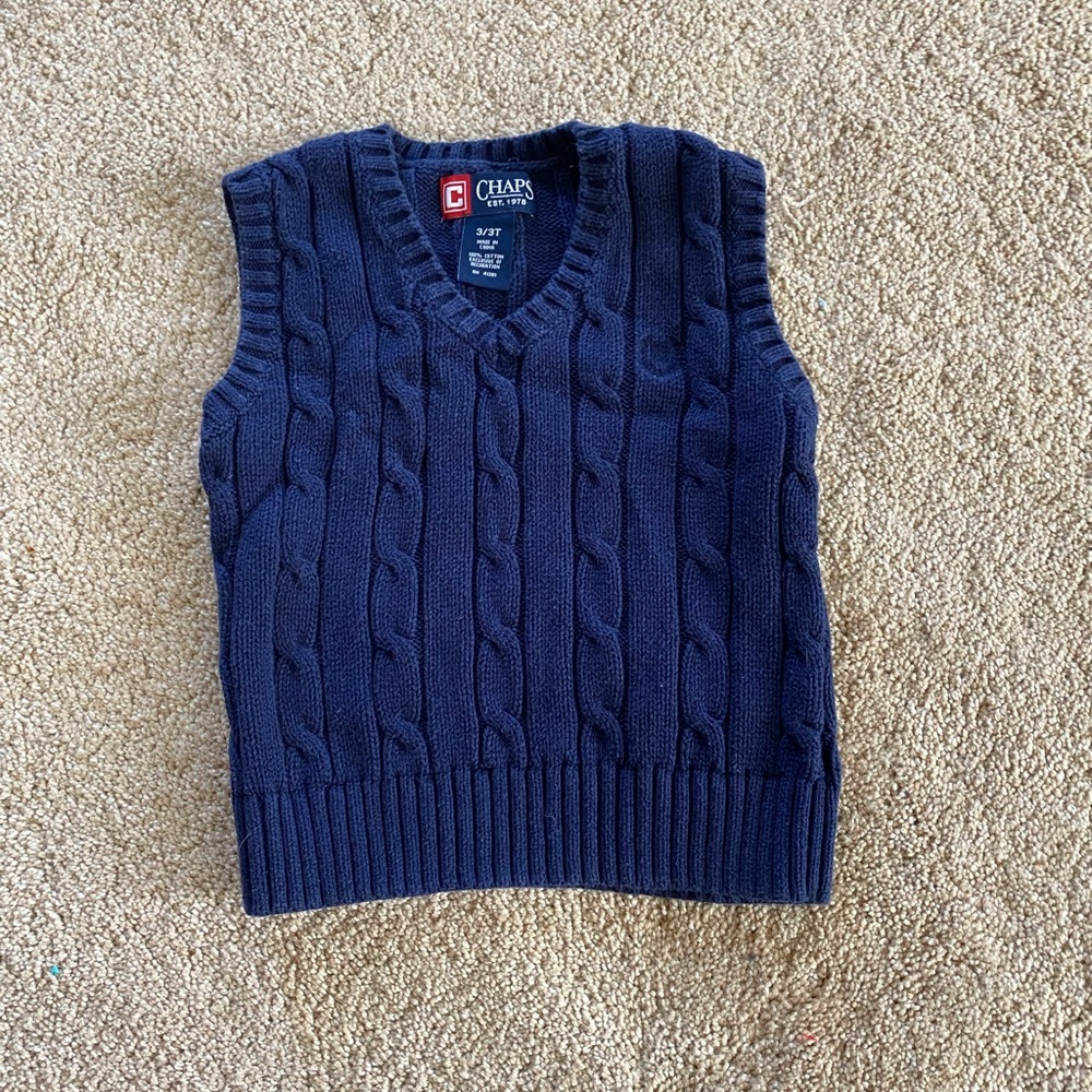 Boy vest 3T. Chaps